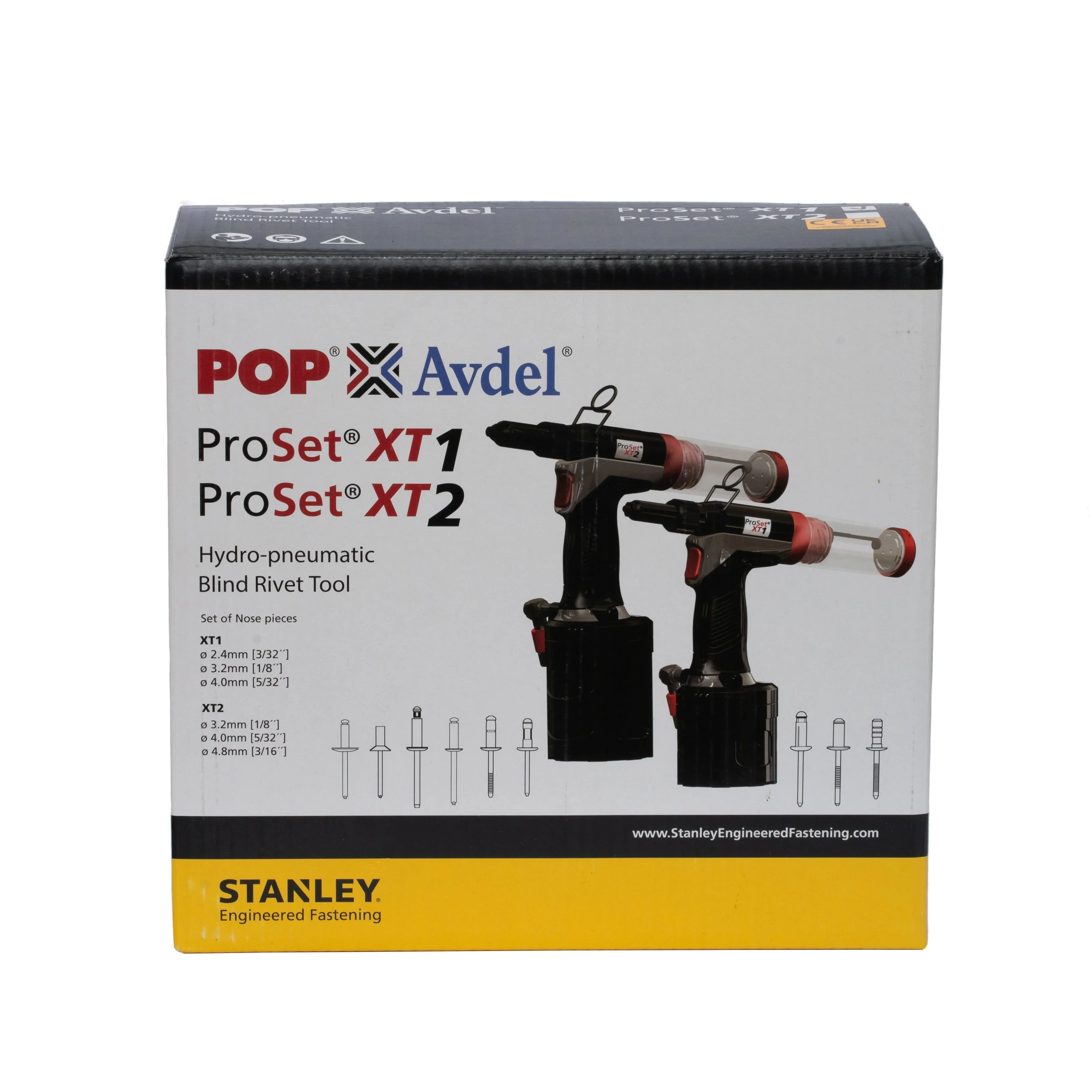Stanley ProSet XT1 2-4mm Hydro-Pneumatic Riveter — Eurotools